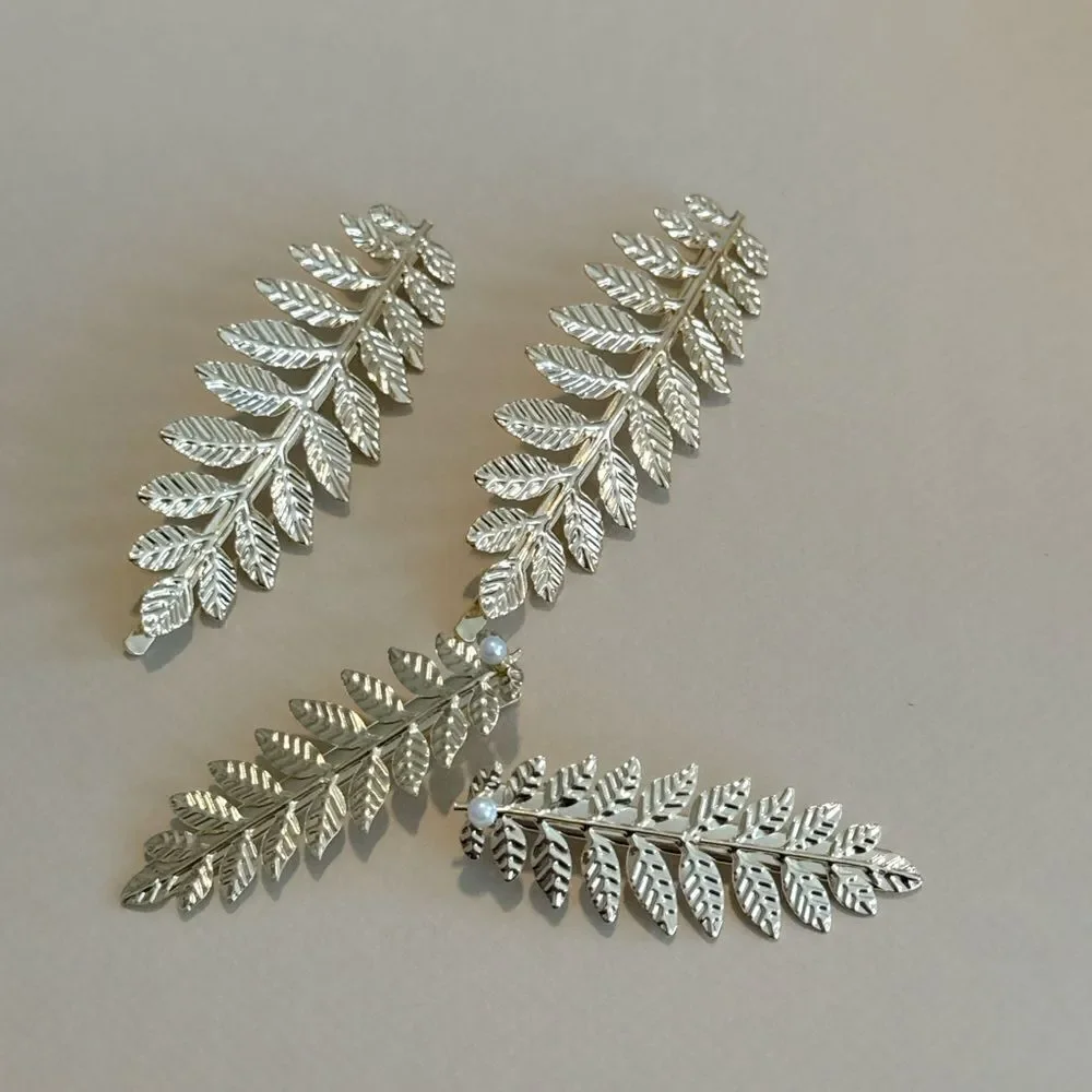 Boho leaf hair clip #1401